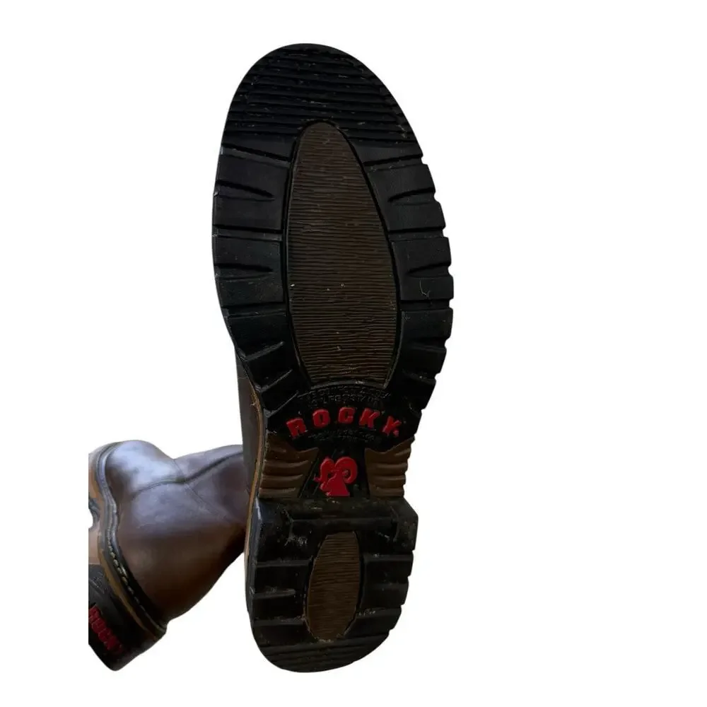 Rocky Men's Original Ride Roper Western‎ Boot Aztec Crazy Horse Size 12W